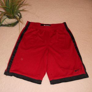 Nike Basketball Shorts S Red w/Black Stripe
